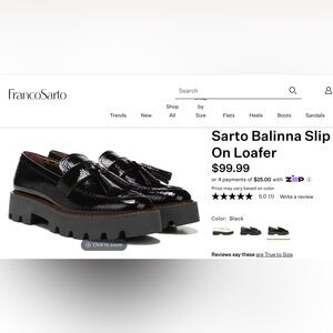 Black Slip-On Loafers with Lug Sole